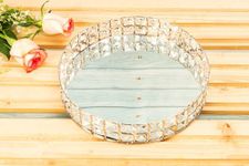 Indian Essence by AD ARTS ‎Serving Tray | Crystal Decorative Serving Tray | Cosmetic Perfume Bottle Tray | Decorative Tray for Home Deco Dresser Skin Care Tray Storage