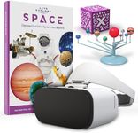 Let's Explore Space VR Headset for Kids & Adults, STEM Educational Virtual Reality Headsets/AR Glasses VR Set for Android Smartphones & iPhone