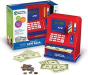 Learning Resources Teaching ATM Bank, Blue & Red, Classic Toy, 32 Pieces, Ages 3+