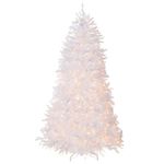 National Tree 7.5 Foot White Dunhill Fir Christmas Tree, Hinged (DUWH-75LO)