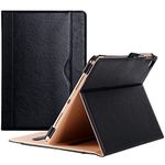 ProCase for iPad Pro 9.7 Case - Leather Stand Folio Case Cover for Apple iPad Pro 9.7 Inch Case 2016, with Multiple Viewing Angles, Document Card Pocket (Black)