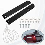 AUFER Passenger Seat Relocator Kit Mount Extend Plate with Adjustable 1"-3" Holes Compatible with for Touring Road King Electra Street Road Glide Trikes Tri Glide Tour Pak Pack 2009-2013