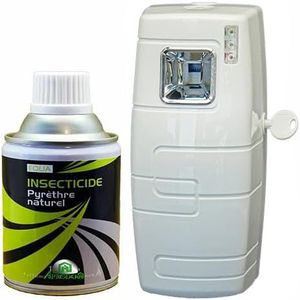 Insecticide Au Pyrèthre Naturel, Aérosols 1x250ml avec Diffuseur, Anti Mouches, Moucherons, Moustiques, Mites, Punaises de Lit