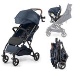 Summer by Ingenuity 3Dquickclose CS+ Compact Fold Stroller Lightweight Stroller with Oversized Canopy, Extra-Large Storage and Compact Fold