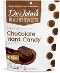 Dr. John’s Sugar Free Candy, Healthy Hard Candy with Zero Sugar, Low Calorie Snacks, Keto Friendly, Vegan, Gluten Free, Chocolate Flavor, 100 Count, 1 LB