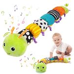 Sirecal Baby Musical Toy - Baby Sensory Toys 0-6 Months Music Stuffed Animal Soft Plush Toys, Early Learning Toys with Rattles for Babies 0-3-6-12 Months, Newborn Boy Girl Shower Gift, Caterpillar