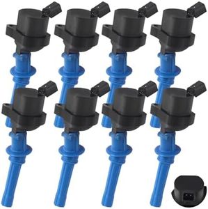 BLPextrm High Performance Ignition Coil - Coil Pack Upgrade 15% More Energy Replacement for Ford F150 F250 F350 4.6L 5.4L 6.8L V8 V10 Lincoln Mercury Replaces#DG508 DG457 DG472 DG491 F523 Set of 8