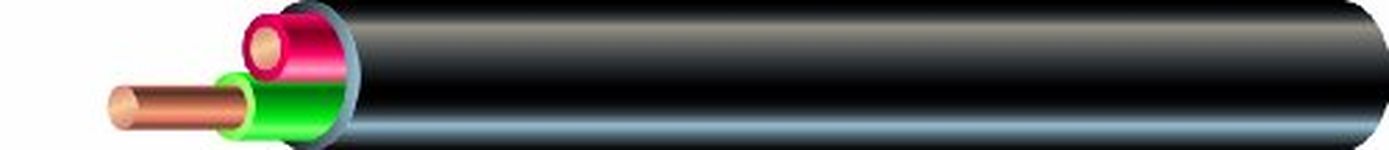 Southwire 49278503 1000-Feet 18-Gauge; 2 Conductor 18/2 Multi-Conductor Sprinkler Wire; Black