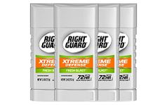 Right Guard Xtreme Defense 5 Antiperspirant Deodorant Invisible Solid, Fresh Blast, 2.6 Ounce (4 Count)