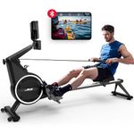 BOTORRO Air Magnetic Rowing Machines for Home Gym BW5 Commercial Rower Machine Max 350LBS 10-Level Resistance Easy Assembly Bluetooth LED Monitor Adjustable Tablet Stand for Whole Family