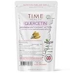 Quercetin Capsules - Naturally Derived - Maximum Antioxidant Action - UK Made - Free from Synthetic Additives - Vegan - Pullulan (120 Capsule Pouch)