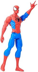 Marvel Spiderman Spiderman Figura de acción de 30 cm del superhéroe Marvel Spider-Man Series con Puerto Titan Hero FX, Color, (Hasbro B9760EU4)