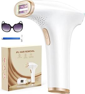 Haarlosy IPL Laser Hair Removal, 3-in-1, Faster, Painless and Salon Quality Results at Home, Hair Removal Device for Women and Men, Long Lasting Smoothness on Face, Bikini Line and Body, Gold