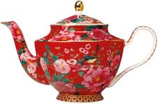 Maxwell & Williams Teas & C's Silk Road Teapot With Infuser 1L Cherry Red Gift Boxed