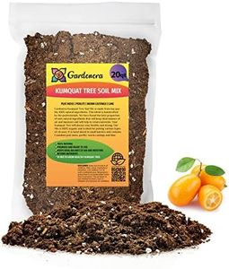 Gardenera's Premium Kumquat Soil Mix - Quick Drain Potting Soil for Growing and Repotting Citrus Japonica - 20 Quart
