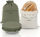 KIBAGA Beautiful Linen Bread Bag Se