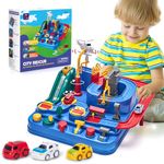 hahaland Kids Toys for 3 Year Old Boys - Car Race Track Boy Toy Age 3 4, Adventure Vehicles Toy Learning & Intelligence Educational for 3 4 5 Year Old Boy Girls Toddler Toys