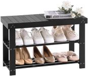 Apicizon Bamboo Shoe Rack for Entry