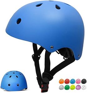 Glaf Toddler Helmet 2-4 Years Kids Bike Helmets for 8-14 Years Old Baby Girls Boys Multi-Sport Helmet Adjustable Skateboard Bicycle Helmet Lightweight 3 Sizes for Toddler to Youth (Blue, Medium)