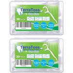 TerraToss Dental Floss Picks [60 Pcs] | Premium Toothpicks for Fresh Breath, Clean Teeth & Healthy Gums (60)