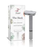 The Pearl Shaving Sleek Razor - Revolutionary Eco Friendly Cartridge Razor Alternative for Smooth Shave Experience, Single Blade Razor for All Skin Types | Diwali Gift Option