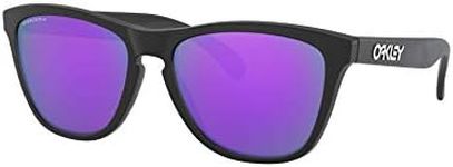 Oakley Frogskins Sunglasses, Matt Black/Prizm Violet, 55 Mm