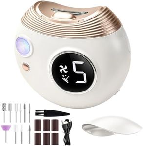 2026 Upgraded Electric Nail Clipper File Toenail Trimmer | with Smart Display, 5 Grind & 2 Clip Modes, UV Gel Light, Nail Dust Storage, Safe for Infants, Kids, Adults & Seniors