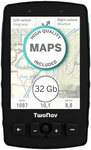 TwoNav Aventura 2 Plus, handheld GPS with 3.7-inch wide screen, buttons and joystick for mountaineering, mountaineering, trekking or hiking with maps included. Colour Turquoise Blue