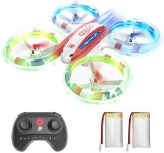 BEZGAR HQ051 Drones for Kids - RC Drone Indoor, LED Remote Control Mini Drone with 3D Flip and 3 Speed Propeller Full Protect Small Drone Quadcopter for Beginners, Easy to fly Gifts for Kids