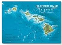 Hawaiian Islands Map, Hawaii Map Po