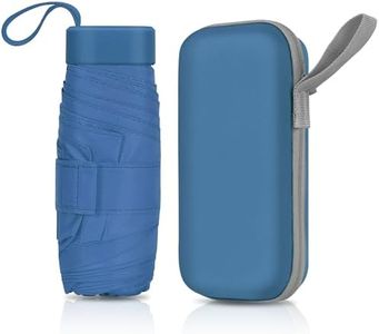 ZOMAKE Mini Travel Umbrella - Compact Folding Umbrells, Lightweight Portable UV Protection with Cute Capsule for Sun and Rain