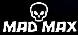 Mad Max Decal Vinyl Sticker|Cars Trucks Vans Walls Laptop| WHITE |7.5 x 3 in|CCI782