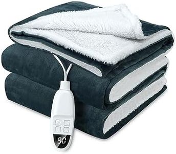CONOPU Manta Electrica Grande, 180X130, 6 Niveles de Calentamiento, Temporizador de 10H, Calentamiento Rápido, Apagado Automático, Pantalla LED, Lavable a Máquina, para sofá, Cama, Oficina