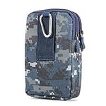 DFV mobile - Multipurpose Belt Case Naval Military Army Camouflage for ZTE Z820 OBSIDIAN LTE - Blue (17.5 x 10 cm)