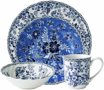 Johnson Brothers Devon Cottage 4-Piece Place Setting, Blue and White