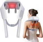 SELLASTIC Neck and Back Massager, Neck Massager with Heating, Body Massager for Body Aches and Pains Relief, Electric Wearable 5D Cervical Neck Massage Machine for Deep Tissue Neck, Back, Shoulders, Waist and Legs - 6 Month Warranty