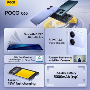 POCO C75 4G Smartphone, 8GB RAM 256GB Storage – Gold