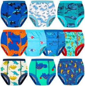 BIG ELEPHANT 10-Pack Potty Training Underwear, Toddler Training Pants