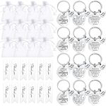 12PCS Thank You Keychain Gifts, Inspirational Keychain, Appreciation Gifts for Coworkers Bosses Teacher, Office (12-2)