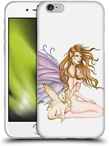 Head Case Designs Officially Licensed Nene Thomas Amber with Fairy Cat Fairies Soft Gel Case Compatible with Apple iPhone 6 / iPhone 6s