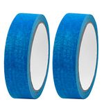 2 Rolls Blue Premium Masking Tape,Painters Tape Masking Tape Sharp Lines 25mm X 20M Indoor Decorating Tape Writable Artist Painting Tape Adhesive Crafts Painters Tape for Painting and Decorating