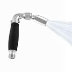 High Sierra's Solid Metal Handheld Showerhead with Slip-Free Grip & Trickle Valve- WaterSense Certified Low Flow 1.8 GPM: Stunning Chrome Finish