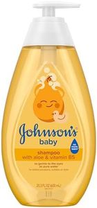 Johnson's Baby Shampoo with Aloe Vera & Vitamin B5, Tear Free, Newborn Essentials, No added Parabens & Sulfates, Hypoallergenic, Baby Essentials, 20.3 fl. oz