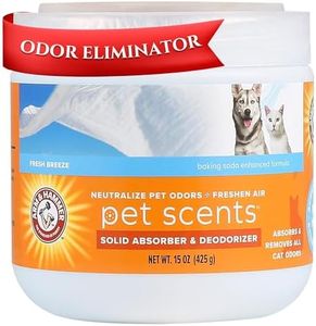 Arm & Hammer For Pets Pet Scents Solid Gel Deodorizer in Fresh Breeze Scent | Room Deodorizer Solution for Homes with Pets, Odor Removing Gel, 15 Ounces