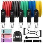 VEICK Resistance Bands, Exercise Bands, Workout Bands, Resistance Bands for Working Out with Handles for Men and Women, Exercising Bands for Fitness Weights Work Out at Home