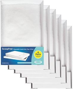 PetSafe ScoopFree Crystal Cat Litter Tray Refills (6-Pack) - Compatible with ScoopFree Crystal Litter Boxes - Rapid Odor Elimination, Leak Protection, Fragrance-Free