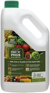 Fish N Phos 2 L - Emulsified Liquid Fish Fertiliser | NPK 8-2-2 | Australian Certified Organic | Fish Emulsion Liquid Fertiliser | Nitrogen Fertiliser for Lawns, Turfs, Gardens, Pastures