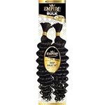 Sensationnel Empire Bulk hair braiding – Empire Deep Bulk 18 inch human hair extensions with for knotless box or curly loose wave hair styles - HH EMPIRE Deep Bulk 18 inch (1 JET BLACK)