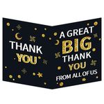 HOMANGA Large Thank You Card, 35x55cm Jumbo Thank You Card, A Great Big Thank You Card with Envelope, Giant Appreciation Greeting Card, Huge Gratitude Thank You Card for Boss, Teacher, Couch