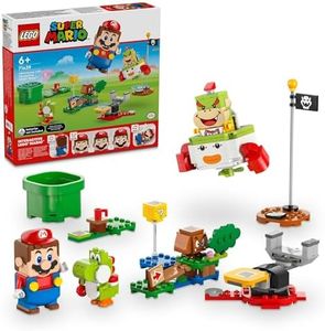 LEGO® Super Mario™ Adventures with Interactive LEGO® Mario™ 71439 Bowser Jr.’s Clown Car Vehicle Playset, Yoshi Toy, Nintendo® Toy for Boys, Girls and Gamers Aged 6 Plus